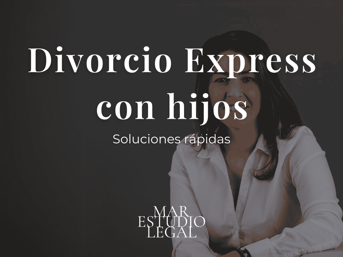 proceso de divorcio express con hijos
