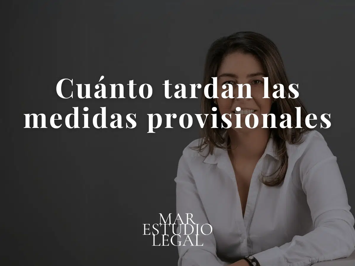 CUANTO TARDAN LAS MEDIDAS PROVISIONALES CUANTO TARDAN LAS MEDIDAS PROVISIONALES